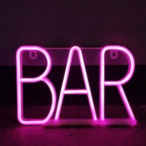 Forever Light Neon LED BAR róż Bat + USB FLNE24 2