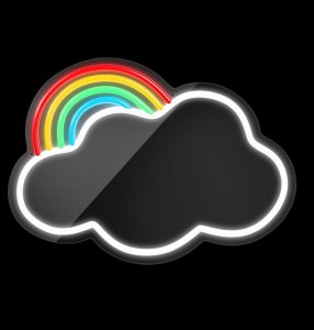 Neon MIRROR LED CHMURKA multikolor FMNE05 Forever Light 7