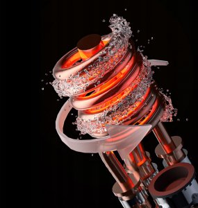 Przepływowy podgrzewacz wody pionowy, wyświetlacz, szary VA0321 VAYOX 13