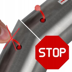 Przepływowy podgrzewacz wody pionowy, wyświetlacz, szary VA0321 VAYOX 15