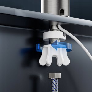 Przepływowy podgrzewacz wody pionowy, wyświetlacz, szary VA0321 VAYOX 8