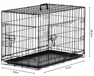 Klatka Kennelowa dla psa M 61 x 42 x 48,5 cm PET7611 CHOMIK 12