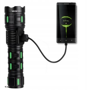 Latarka akumulatorowa taktyczna 1200lm Pro Series VA0365 VAYOX 12