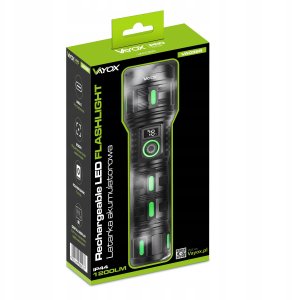 Latarka akumulatorowa taktyczna 1200lm Pro Series VA0365 VAYOX 15