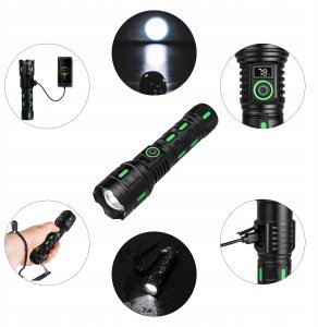 Latarka akumulatorowa taktyczna 1200lm Pro Series VA0365 VAYOX 2