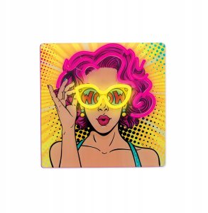 Neon ART LED POWER WOMAN żółto fioletowy FLA02 Forever Light 6