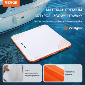 Vevor Platforma Pływająca Wodna Dmuchany Materac 3,04 x 3,04 m 7