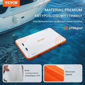 Vevor Platforma Pływająca Wodna Dmuchany Materac 2,43 x 1,52 m 7