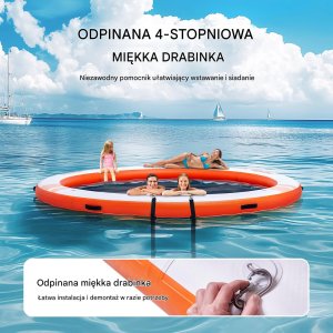 Vevor Platforma Pływająca Wodna Dmuchany Materac 3,04 m 5