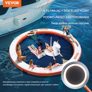 Vevor Platforma Pływająca Wodna Dmuchany Materac 3,04 m 7