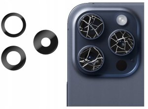 SZYBKA SZKŁO PREMIUM OSŁONA APARATU KLEJ DO IPHONE 15 PRO A2848 A3101 1