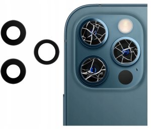 SZYBKA SZKŁO PREMIUM OSŁONA APARATU KLEJ DO IPHONE 12 PRO A2407 A2341 1