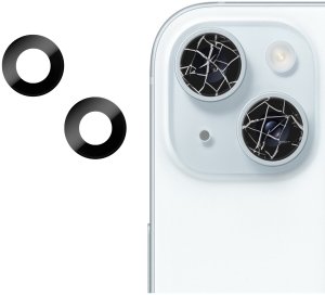 SZYBKA SZKŁO PREMIUM OSŁONA APARATU KLEJ DO IPHONE 15 A3090 A2846 1