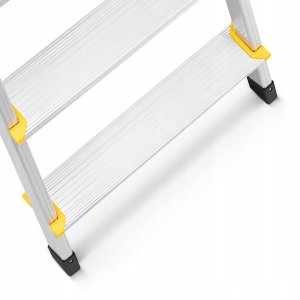 Drabina aluminiowa, 6 stopni, wytrzymałość 150 kg I-1916 10