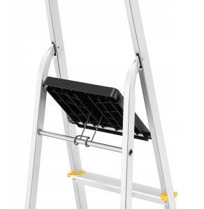 Drabina aluminiowa, 7 stopni, wytrzymałość 150 kg I-1917 10