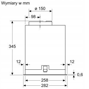 bosch Okap wyspowy DLN78PC60 Serie8 70cm 8