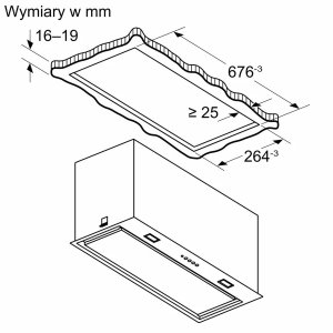 bosch Okap wyspowy DLN78PC60 Serie8 70cm 9
