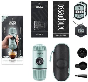 Przenośny ekspres do kawy WACACO Nanopresso Arctic Blue + Etui 2