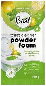 BRAIT Wulkan Pieniący proszek do czyszczenia toalet Lemon & Basil 3 x 100 g 2