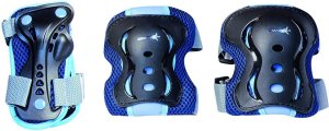 Muuwmi Elbow and knee protector set M size blue AU 554 2