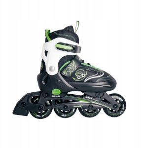 Promotion! Muuwmi children's roller skates size 33-36 green/white AU 426AU 2