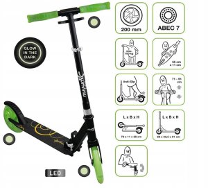 Sale! MUUWMI Aluminium Scooter Glow scooter 200 mm green AU 621 2