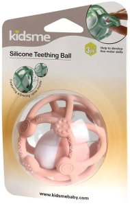 Sale! Kidsme silicone teether ball pink 9672LA 2