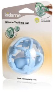 Sale! Kidsme silicone teether ball light blue 9672S 3