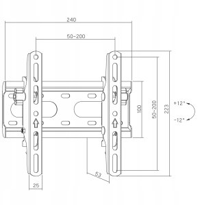 TV wall mount 13-40 inches black FN C11T 7