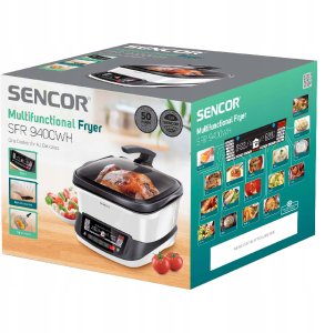 Frytkownica beztłuszczowa Sencor SFR 9400WH Multifunctional frying device 18in1 4.8L 1800W 2