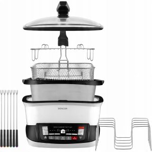 Frytkownica beztłuszczowa Sencor SFR 9400WH Multifunctional frying device 18in1 4.8L 1800W 7