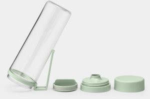 BRABANTIA Make &amp; Take water bottle with strainer jade green 202445 2
