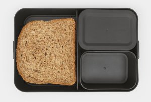 BRABANTIA Make &amp; Take lunch box bento dark grey 203480 2