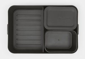 BRABANTIA Make &amp; Take lunch box bento dark grey 203480 5