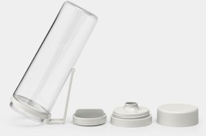BRABANTIA Make &amp; Take water bottle with strainer light grey 202421 2