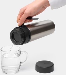 BRABANTIA Make &amp; Take thermal mug 0.5 L dark gray 228643 5