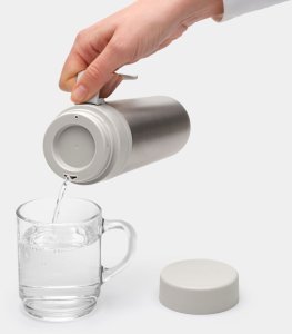 BRABANTIA Make &amp; Take thermal mug 0.5 L light gray 228667 5