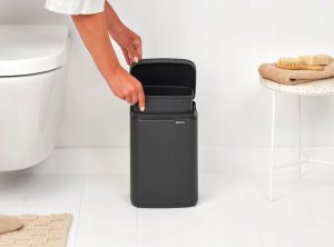 BRABANTIA waste bin Bo 4L Mineral Infinite Gray 233708 13