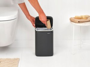 BRABANTIA waste bin Bo 4L Mineral Infinite Gray 233708 7