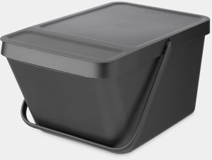 BRABANTIA Sort & Go waste sorting container 20L grey 277726 1