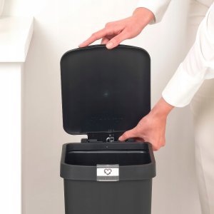 BRABANTIA StepUp pedal bin 16 l Dark Grey 800306 12
