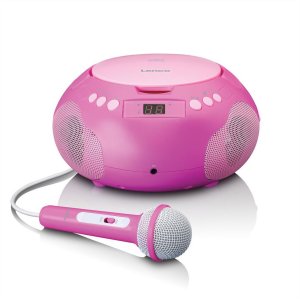 New! Lenco CD player with bluetooth and microphone pink SCD-625PK 1