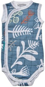 Sale! Lodger Romper Botanimal cotton sleeveless bodysuit Ocean 68 cm RF 074_68 1