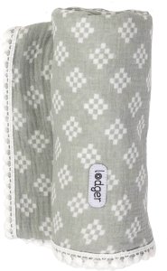 Lodger Swaddle Tribe Muslin cotton diaper 120x120 cm Warm Green SWT 080 2