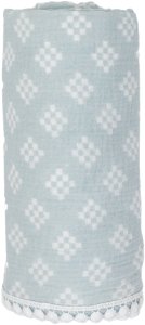 Lodger Swaddle Tribe Muslin cotton diaper 120x120 cm Ice Flow SWT 105 2