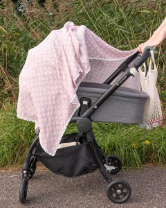 Lodger Swaddle Tribe Muslin cotton diaper 120x120 cm Rose SWT 107 3