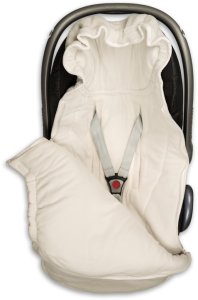 LODGER Lodger Mini Bunker Teddy all-season sleeping bag for car seats Cloud Dancer BKM 101 4