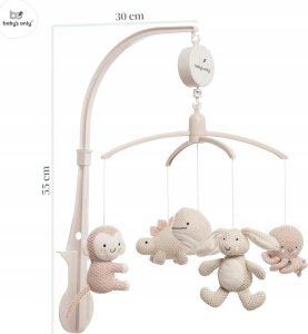 XXX_clementoni (Clementoni) Baby's only musical carousel animals 0+ Old pink/ Warm linen BO-815.023.061.50 2