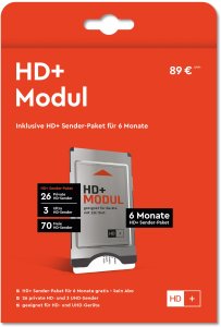 HD plus HD+ module including 6 months HD+ channel package 3