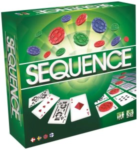 Sequence board/card game 1